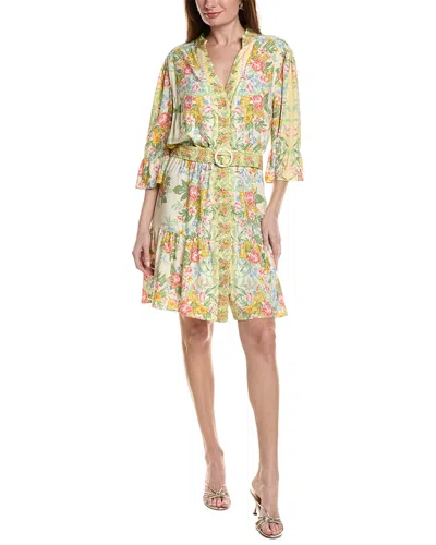 Adrianna Papell Printed Short Dress In Multi