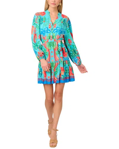 Adrianna Papell Printed Short Dress In Multi