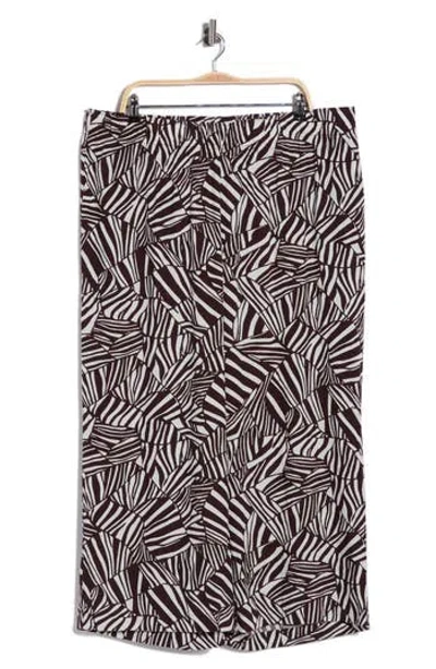 Adrianna Papell Printed Wide Leg Pants In Multi