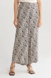 Adrianna Papell Printed Wide Leg Pants In Ivory/ Black Sketchy Zebra