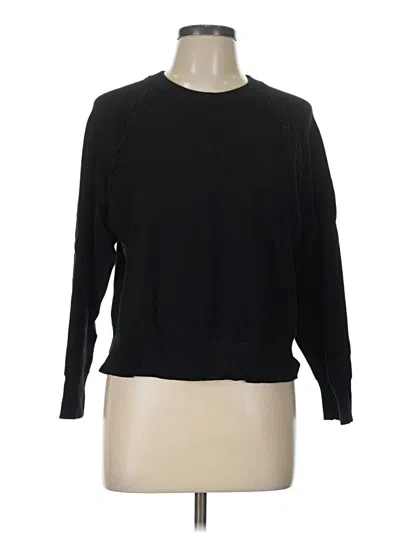 Pre-owned Adrianna Papell Pullover Sweater In Black