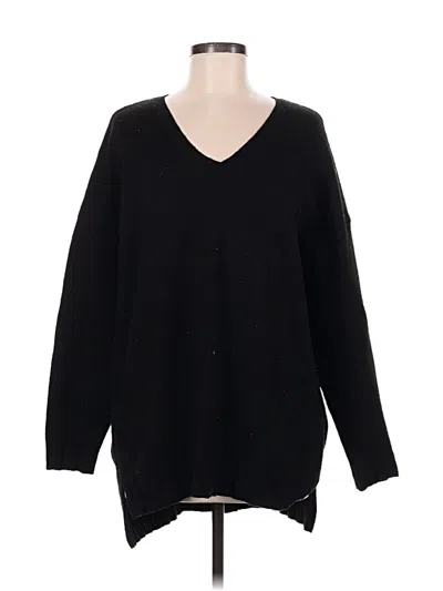 Pre-owned Adrianna Papell Pullover Sweater In Black