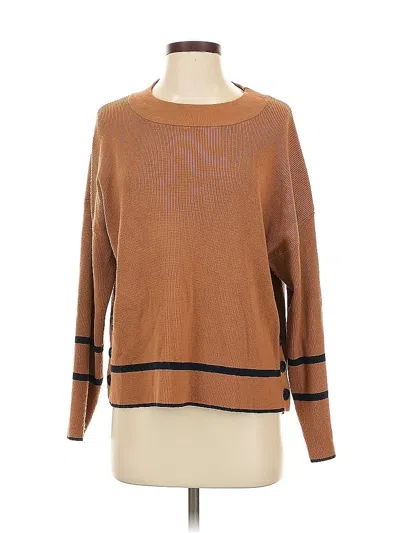 Pre-owned Adrianna Papell Pullover Sweater In Brown
