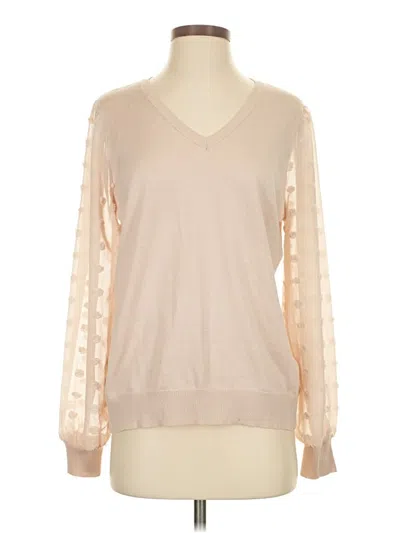 Pre-owned Adrianna Papell Pullover Sweater In Brown