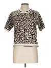 Adrianna Papell Pullover Sweater In Tan