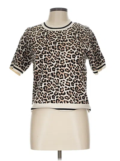 Adrianna Papell Pullover Sweater In Tan