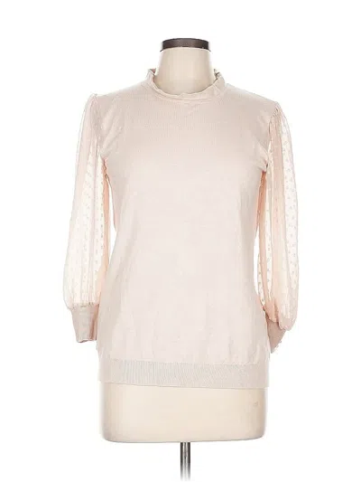 Pre-owned Adrianna Papell Pullover Sweater In White