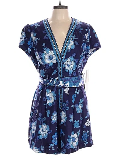 Pre-owned Adrianna Papell Romper In Blue