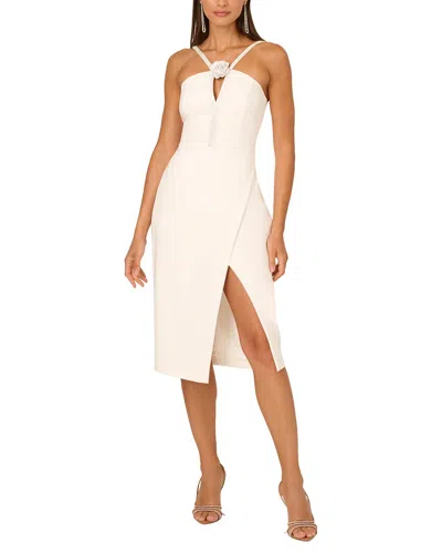 Adrianna Papell Sheath Dress In White