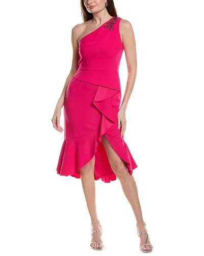 Adrianna Papell Sheath Dress In Pink