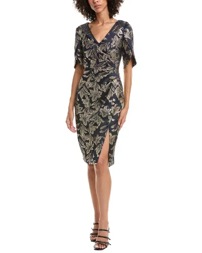 Adrianna Papell Sheath Mini Dress In Black