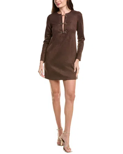 Adrianna Papell Shift Dress In Brown