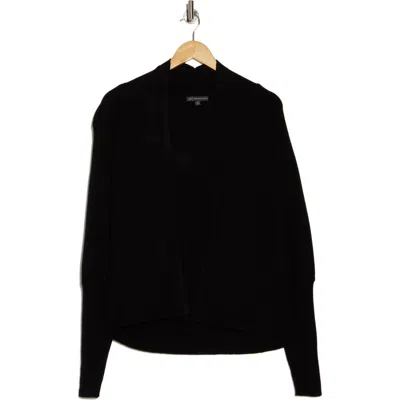 Adrianna Papell Short Cocoon Cardigan In Black