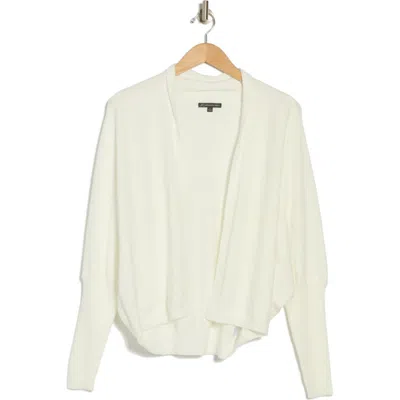 Adrianna Papell Short Cocoon Cardigan In Ivory
