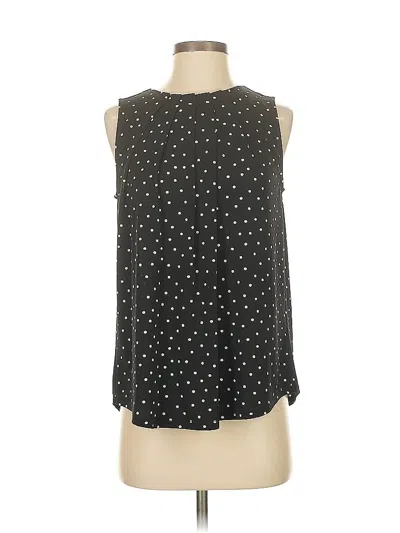 Pre-owned Adrianna Papell Sleeveless Blouse In Black