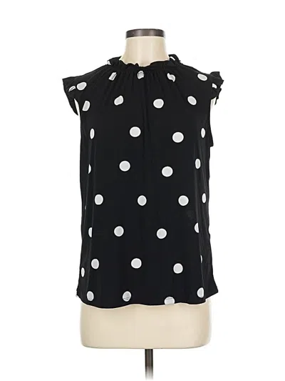 Pre-owned Adrianna Papell Sleeveless Blouse In Black