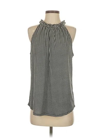 Pre-owned Adrianna Papell Sleeveless Blouse In Black