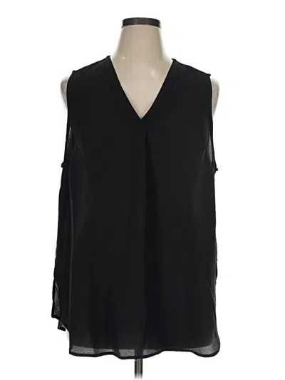 Adrianna Papell Sleeveless Blouse In Black
