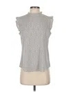 Adrianna Papell Sleeveless Blouse In Gray