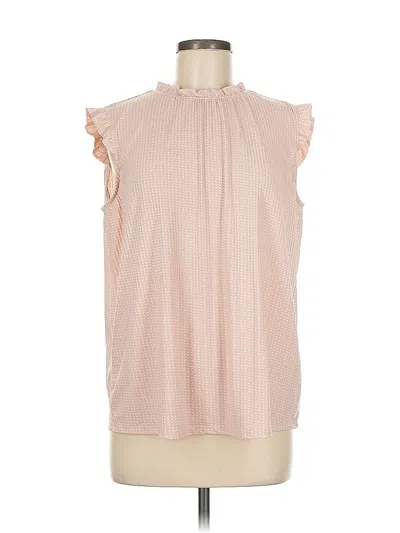 Pre-owned Adrianna Papell Sleeveless Blouse In Pink