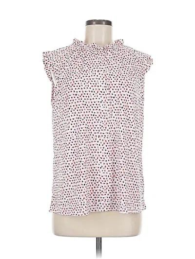 Pre-owned Adrianna Papell Sleeveless Blouse In Pink