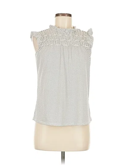 Pre-owned Adrianna Papell Sleeveless Blouse In Silver