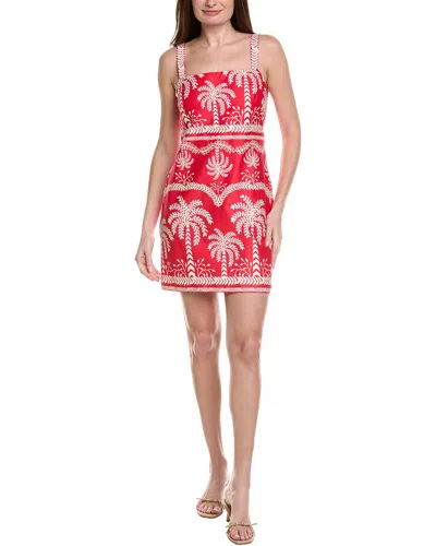 Adrianna Papell Sleeveless Mini Dress In Red