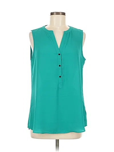 Pre-owned Adrianna Papell Sleeveless T-shirt In Blue
