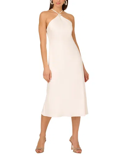 Adrianna Papell Soft Skirt Dress In Neutral