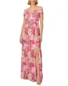ADRIANNA PAPELL SOFT SKIRT MAXI DRESS