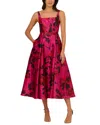 ADRIANNA PAPELL ADRIANNA PAPELL SOFT SKIRT MIDI DRESS