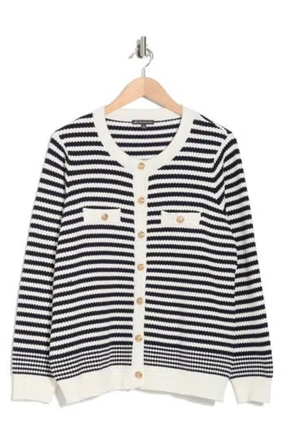 Adrianna Papell Stripe Cardigan