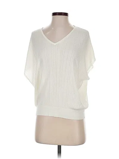 Pre-owned Adrianna Papell Sweater Vest In White