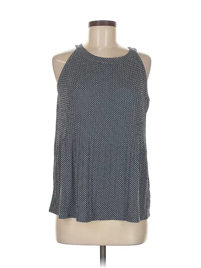 Pre-owned Adrianna Papell Tank Top Gray Halter Neckline Tops