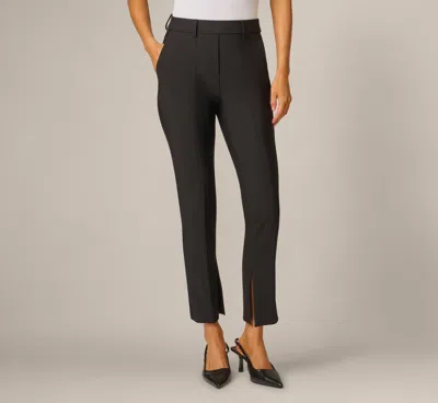 Adrianna Papell Tapered Straight Fit Tech Stretch Pant In Black