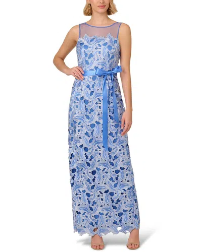 ADRIANNA PAPELL TONAL LACE DRESS