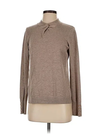 Pre-owned Adrianna Papell Turtleneck Sweater In Brown