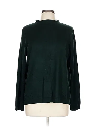 Pre-owned Adrianna Papell Turtleneck Sweater In Green