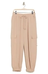 Adrianna Papell Utility Pocket Joggers In Bamboo