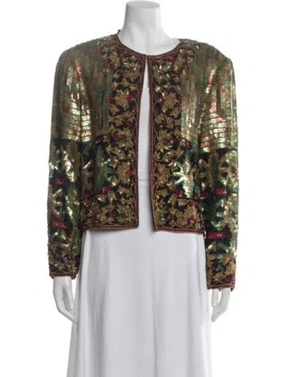 Pre-owned Adrianna Papell Vintage 1980's Jacket In Multi
