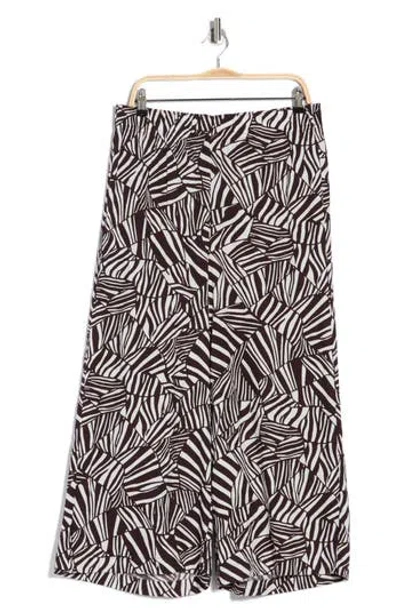 Adrianna Papell Wide Leg Pull-on Pants In Black