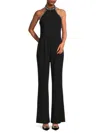 ADRIANNA PAPELL WOMEN'S BEADED CREPE JUMPSUIT
