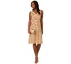 Adrianna Papell Women's Beaded-mesh Fringe-edge Dress