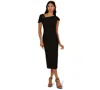 Adrianna Papell Women's Beaded Midi Dress In Black
