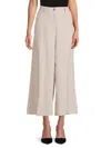 ADRIANNA PAPELL WOMEN'S CROPPED WIDE LEG PANTS