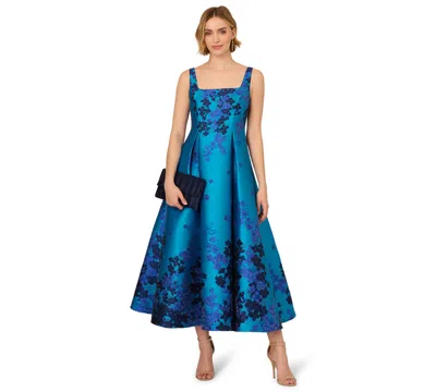 Adrianna Papell Women's Jacquard Fit & Flare Dress
