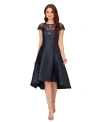 ADRIANNA PAPELL WOMEN'S MIKADO HIGH-LOW PARTY DRESS