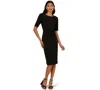 Adrianna Papell Women's Mini Bow-front Sheath Dress In Black