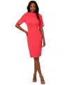 Adrianna Papell Foldover Neck V-back Sheath Dress