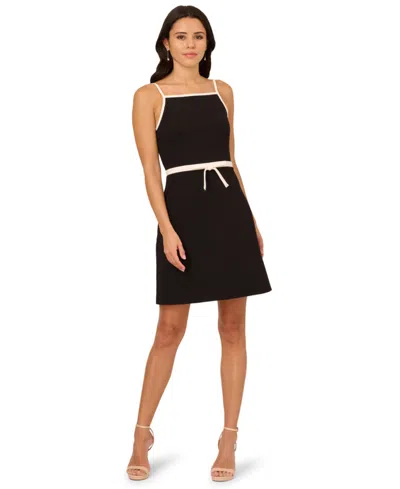 Adrianna Papell Women's Sleeveless Crepe A-line Dress